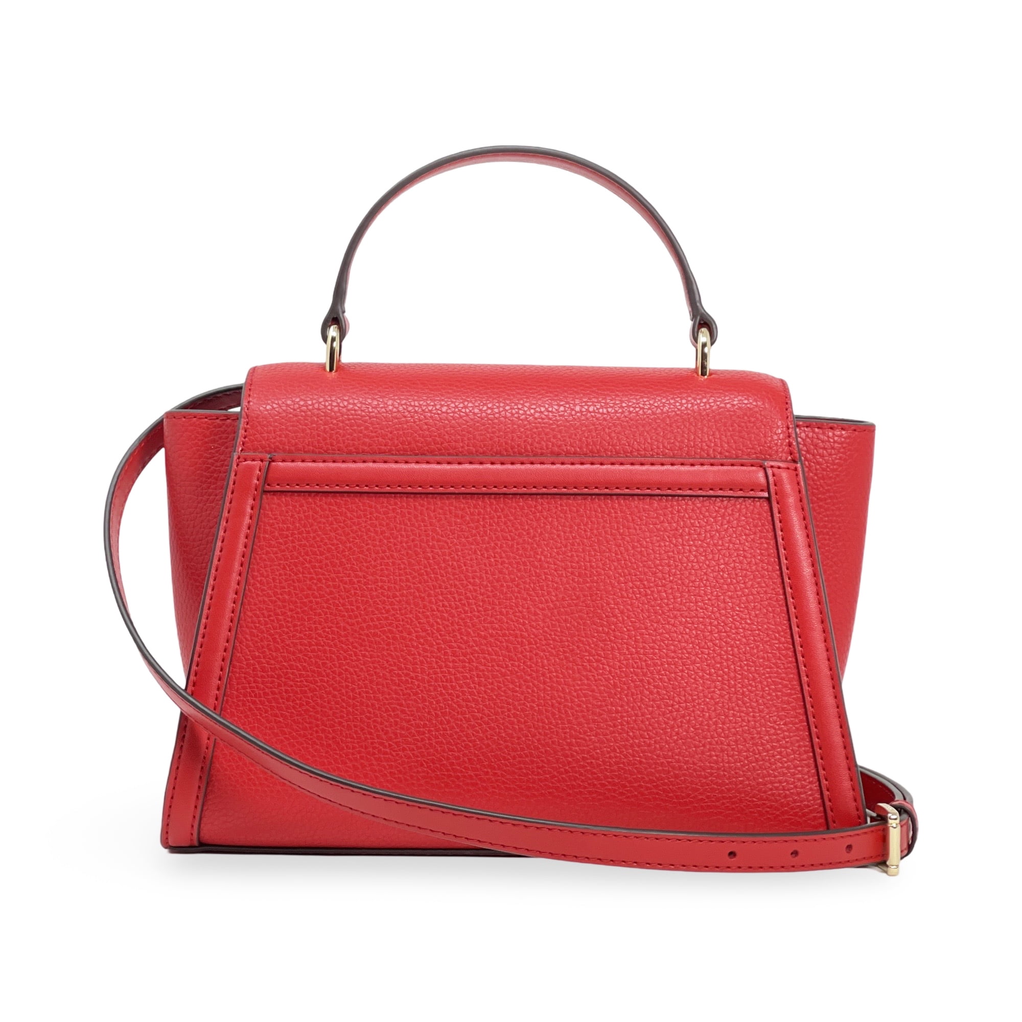 MＫT　レディース　BLK M Michael Kors Women's Whitney Medium Flap Top Handle Satchel