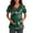 Green, variant on Halloween Scrub Tops for Women Soft Stretch Funny Print Nurse Hospital Tees with Pockets, 3XL