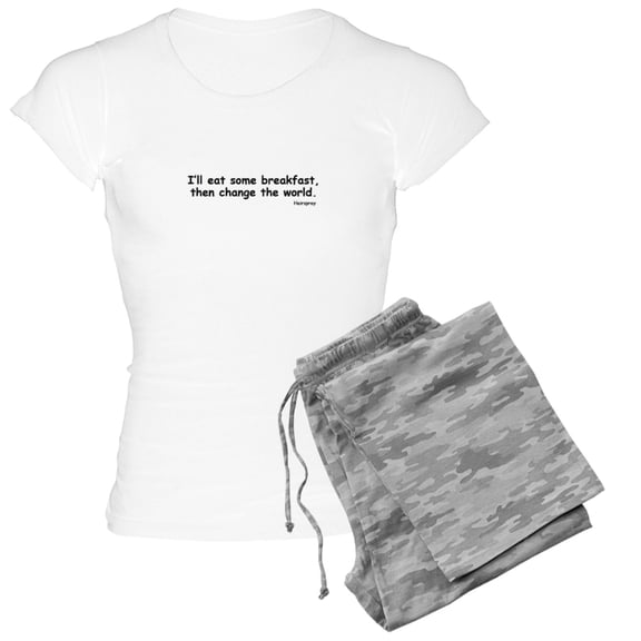 CafePress - Change The World - Women's Light Pajamas