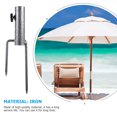 thumbnail image 3 of Miangastore Support de Parasol Robuste 1 Pce Ancre de Sable pour Parasol de Plage Support de Drapeau de Jardin, 3 of 8