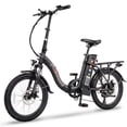 thumbnail image 1 of Victor 20" Foldable Step-Thru Electric Bike for Adults | Lightweight 25kg Design, 95km Long Range, 750Wh UL Certified Battery - Champagne White, 1 of 9