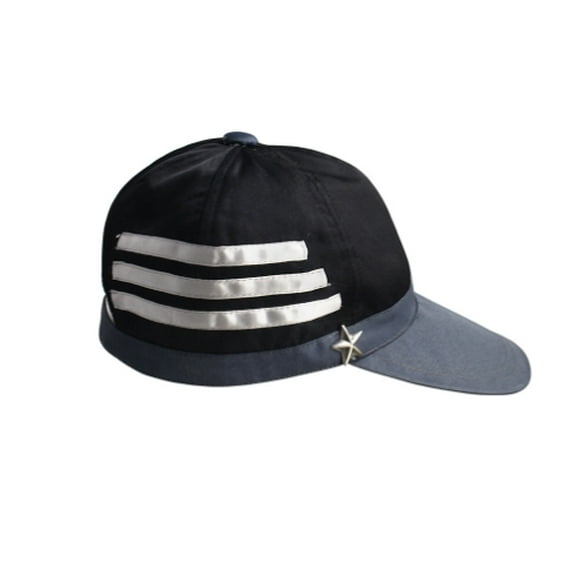 Cos-Animefly Game Saihara Shuichi Cosplay Black Hat with Pentagram Detective Headpiece Carnival Party Accessory