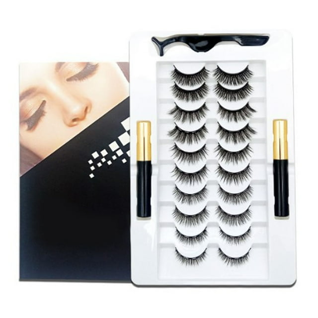 Pestañas Postizas Magnéticas, Delineador De Ojos Magnético, Maquillaje Seguro, Profesional, Reutilizable Para Mujeres Para Citas