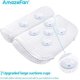 thumbnail image 5 of Almohada de baño, almohada de spa para bañera con tecnología de malla de aire 4D y 7 ventosas, ayuda a apoyar la cabeza, la espalda, los hombros y el cuello, 5 of 5