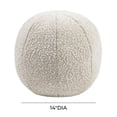 thumbnail image 3 of TOV Furniture Boba Coussin en Tissu Polyester Transitionnel 14x14 Pouces Beige, 3 of 3