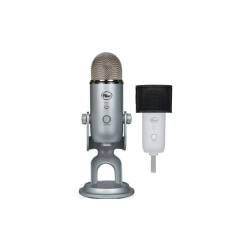 Micrófono USB Blue Microphones Yeti Plata con Accesorios