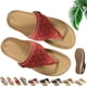 thumbnail image 1 of Sandalias deportivas de malla transpirable, zapatillas ortopédicas con cuña y soporte para arco, zapatillas de tacón con suela gruesa para mujer, 1 of 7