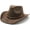 Brown, variant on Cowboy Hat for Women and Men Western Cowgirl Hats Suede Cowboy Hat for Rodeo, Farming,Traveling,Outdoor Work