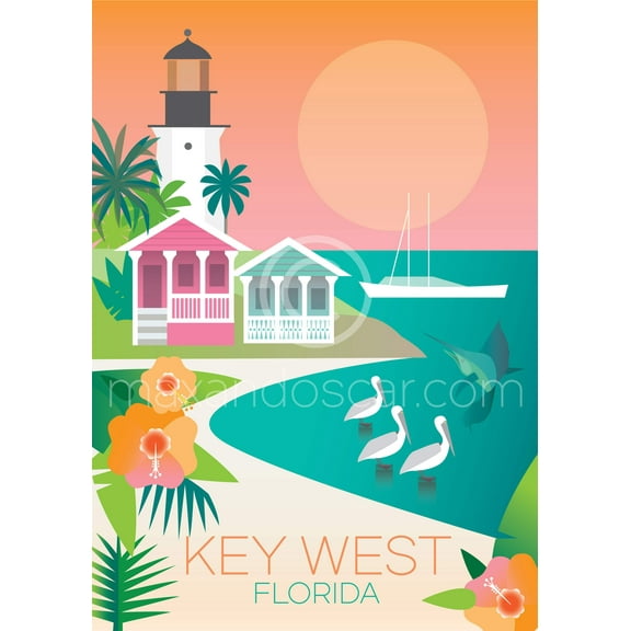 KEY WEST PRINT