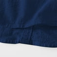 thumbnail image 4 of Men's Summer Linen Short Sleeve Half Button Shirt Comfortable, Stylish Design, Versatile for Outings, 4 of 7