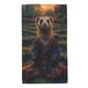 thumbnail image 1 of Balery Garden Meditating Weasel Toalla de Microfibra Premium con Estampado – 27.5x16 pulgadas, Alta Absorción, Suave y Aterciopelada, Secado Rápido, 1 of 6