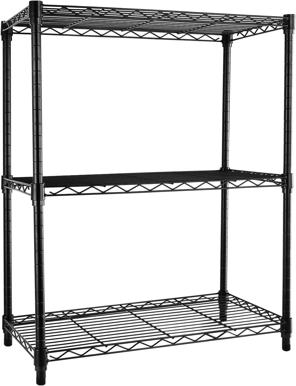 Simple Deluxe Adjustable Shelves Wire Shelving Unit W/Liner, Metal Steel Storage Shelving, 3
