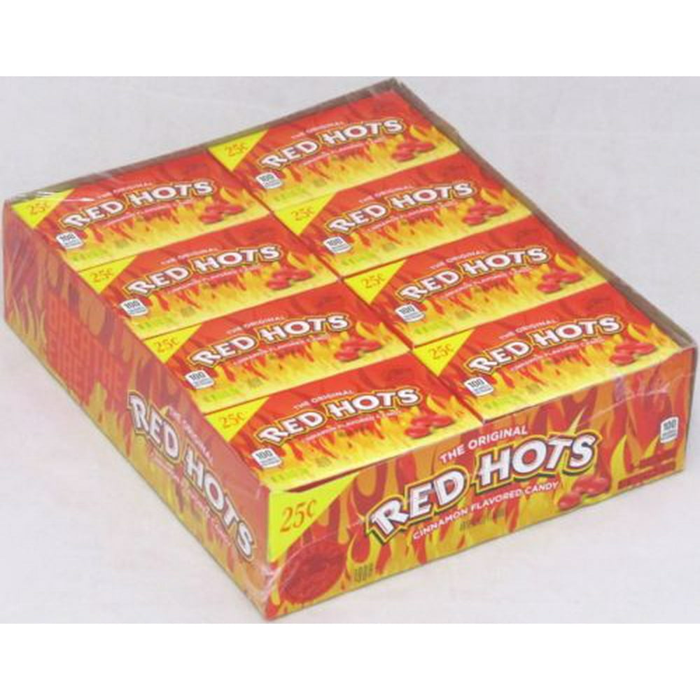 Red Hots 24 Ct Box Candy Redhot Redhots Hot Bulk Candies Cinnamon