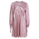 thumbnail image 5 of VISgogo Vestido casual para mujer, estampado de leopardo, manga larga, cuello en V, cintura elástica, vestido corto de vendaje VISgogo moda, 5 of 9