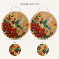 thumbnail image 3 of Christmas Hummingbird Suncatcher Diamond Art Kit, 7.87 in DIY Crystal Bead Painting Pendant with PET Base and Hanging Chain for Bird Lover Gift, Window, Door and Holiday Decor, 3 of 8