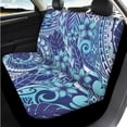 thumbnail image 3 of Binienty Polynesia Frangipani Floral Auto Seat Covers Full Set with Matching Steering Wheel Cover Automotive Center Console Cover Vehicle Seat Belt Cushion Pads Headrest Covers Car Interior Decor, 3 of 7
