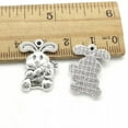 thumbnail image 4 of U8MO 4/10/30pcs rabbit Antique Silver Charms Pendants for Jewelry Making 21*16mm-30pcs, 4 of 4