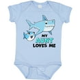 thumbnail image 3 of Inktastic My Aunt Loves Me with Cute Sharks Boys or Girls Baby Bodysuit, 3 of 5