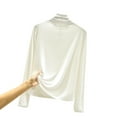thumbnail image 2 of Pxiakgy Women's Thermal Turtleneck Tops Long Sleeve Thermal Layering Tops Comfy Undershirts Lightweight Shirts Slim Fit Shirt Long Johns Tunic Top Going Out Top Thermal Underwear for Women XL, 2 of 3
