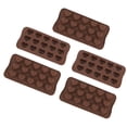 thumbnail image 3 of Molde de silicona para chocolate, molde para hornear en forma de corazón, molde de silicona en forma de corazón, molde para hornear en forma de corazón, funcionamiento suave, 3 of 12