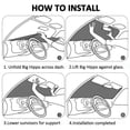 thumbnail image 6 of Balery Sushi Windshield Sun Shade, Car Front Window Sunshade Cover ,Automotive Interior Portected Blocks Uv Rays For Car Pickup Truck Suv Accessories- Medium, 6 of 7