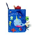 thumbnail image 2 of Libro de te suave pa bebé, juguete pa dentición, rompecabezas de papel con sonido , libro rugado, sonajero, juguete pa aprender, Ballena Sunnimix libros para niños juguetes de aprendizaje, 2 of 8