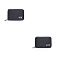 thumbnail image 4 of Sidaley Organizador de dispositivos, bolsa de almacenamiento de Cable USB, accesorios electrónicos digitales de viaje, funda, USB, soporte para Negro 2piezas, 4 of 5