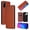 Brown, variant on For DOOGEE N30 Carbon Fiber Texture Horizontal Flip TPU PC PU Leather Case with Card Slot