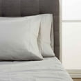 thumbnail image 7 of Hotel Style 600 Thread Count 100% Luxury Cotton Sheet Set, King, Striped Soft Silver, 7 of 7
