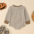 thumbnail image 7 of DHFJKG Toddlers Boys Bodysuit Thanksgiving Turkey Embroidery Striped Long Sleeve Onesie Baby Onesies Boy 12-18 Months, 7 of 7