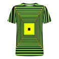 thumbnail image 4 of Jinhomg Mens 2025 Fashion T Shirts Novelty Funny 3D Geometric Print Tees Big and Tall Comfy Short Sleeve Crew Neck Tops Lightweight Spring Summer Pullovers 2025 Saving Green L, 4 of 5
