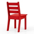 thumbnail image 4 of WestinTrends Treehouse Outdoor HDPE Kids Plastic Toddler Dining Chair (Set of Two), Red, 4 of 15