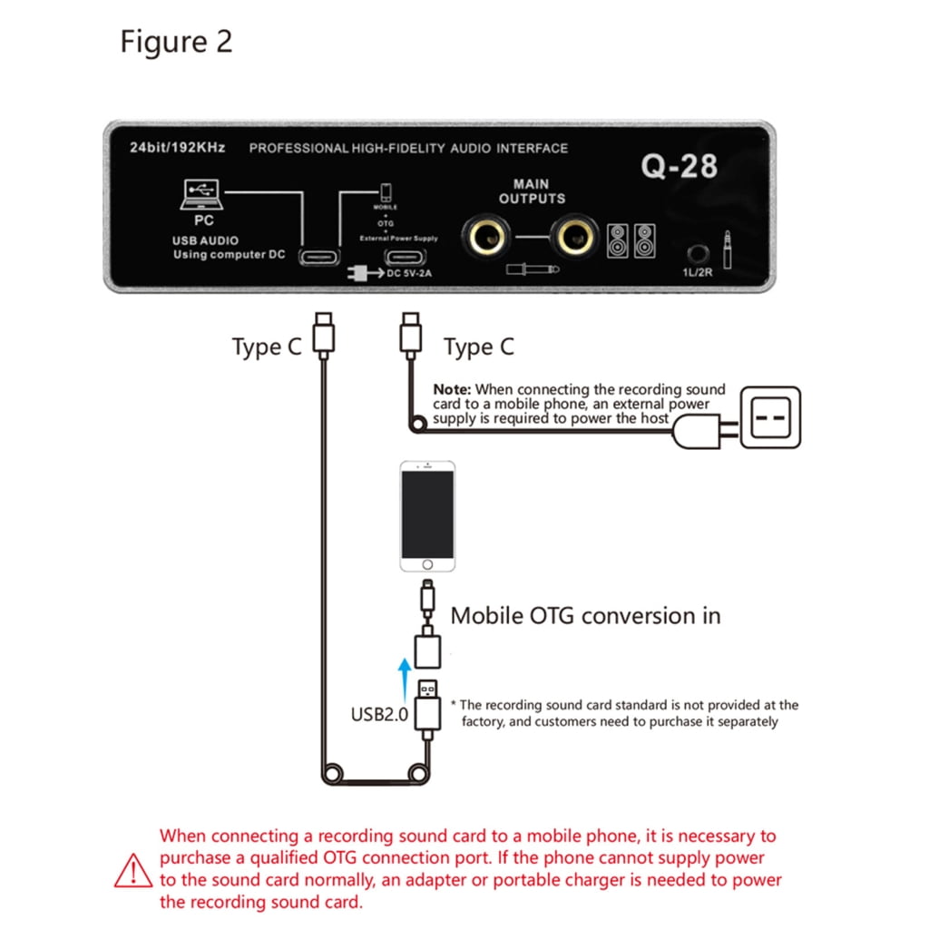 USB Audios Interfaces for PC Computer Plug And Play USB Recording Sound Card Metal Studio Quality Audios Interfaces
