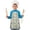 Tractor and Trailers, variant on Tractor and Haystacks White Pattern Teens Aprons, Adjustable Neck Strap, Toddler & Teens Aprons for Cooking & Baking, 19x23.6 Inches