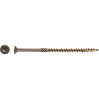 Big Timber 5003187 No.10 x 3.5 in. Star Coated Wood Screws, Gold Zinc - 5 lbs - Pack of 270