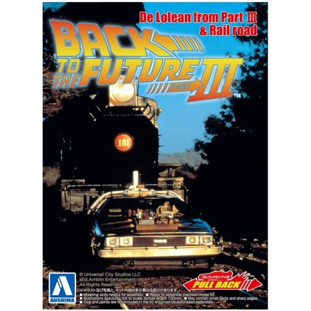 青島文化教材社 ムービーメカシリーズ No.13 バック・トゥ・ザ・フューチャー プルバック Part.3 タイムマシン 1/43スケール プラモデル