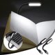 thumbnail image 2 of 2 Unidades De Mini Lámpara Led Usb Portátil, Luz Blanca Cálida, Para Ordenador Portátil, Batería Externa, Negro, Ángulo Ajustable, 2 of 7
