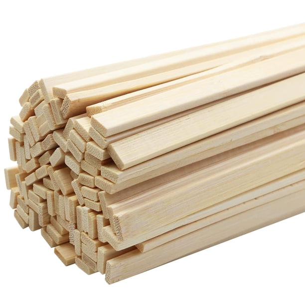 Palitos de bambú Fansunta, 100 unidades, 40 x 0,9 cm, proyectos de artesanía natural