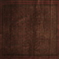 thumbnail image 1 of Ahgly Company Indoor Square Abstract Brown Contemporary Area Rugs, 3' Square, 1 of 4