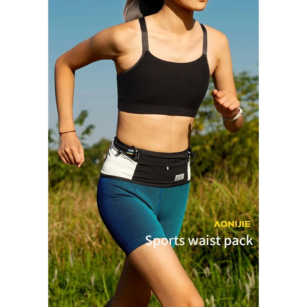 AONIJIE W8121Running Belt Comfortable and Breathable Waist Fanny Pack for Jogging Yoga Cycling Hiking Fitness (XL)