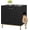 Black Gold, variant on Hzuaneri Hidden Cat Litter Box Enclosure, 23.6" Wooden Indoor Cat House, Litter Box Furniture Cabinet for Self-Cleaning Litter Boxes, Black Gold