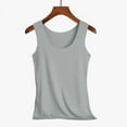 thumbnail image 6 of Amvlyk Seamless Tank Top for Women Plus Size Workout Tops Summer Breathable Round Neck Casual Wide Strap Sleeveless Smooth Shirts Ice Silk Vest Cool Dry Yoga Shirts, 6 of 8