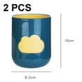 thumbnail image 2 of Tazas para cepillos de dientes, irrompibles, para baño, lindas tazas para cepillos de dientes con patrón de nubes, 2 of 5