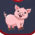 thumbnail image 4 of Inktastic Cute Pig Boys or Girls Baby Bib, 4 of 4