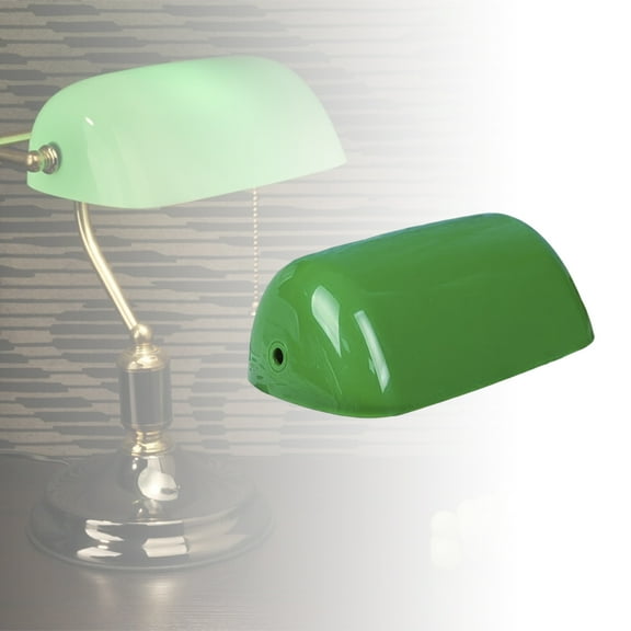 Bankers Lampshade Tabletop Art Decor Vintage Style Crafts Decoration Ornament que Traditional Lamp Shade for Centerpieces Pharmacy Shade Green