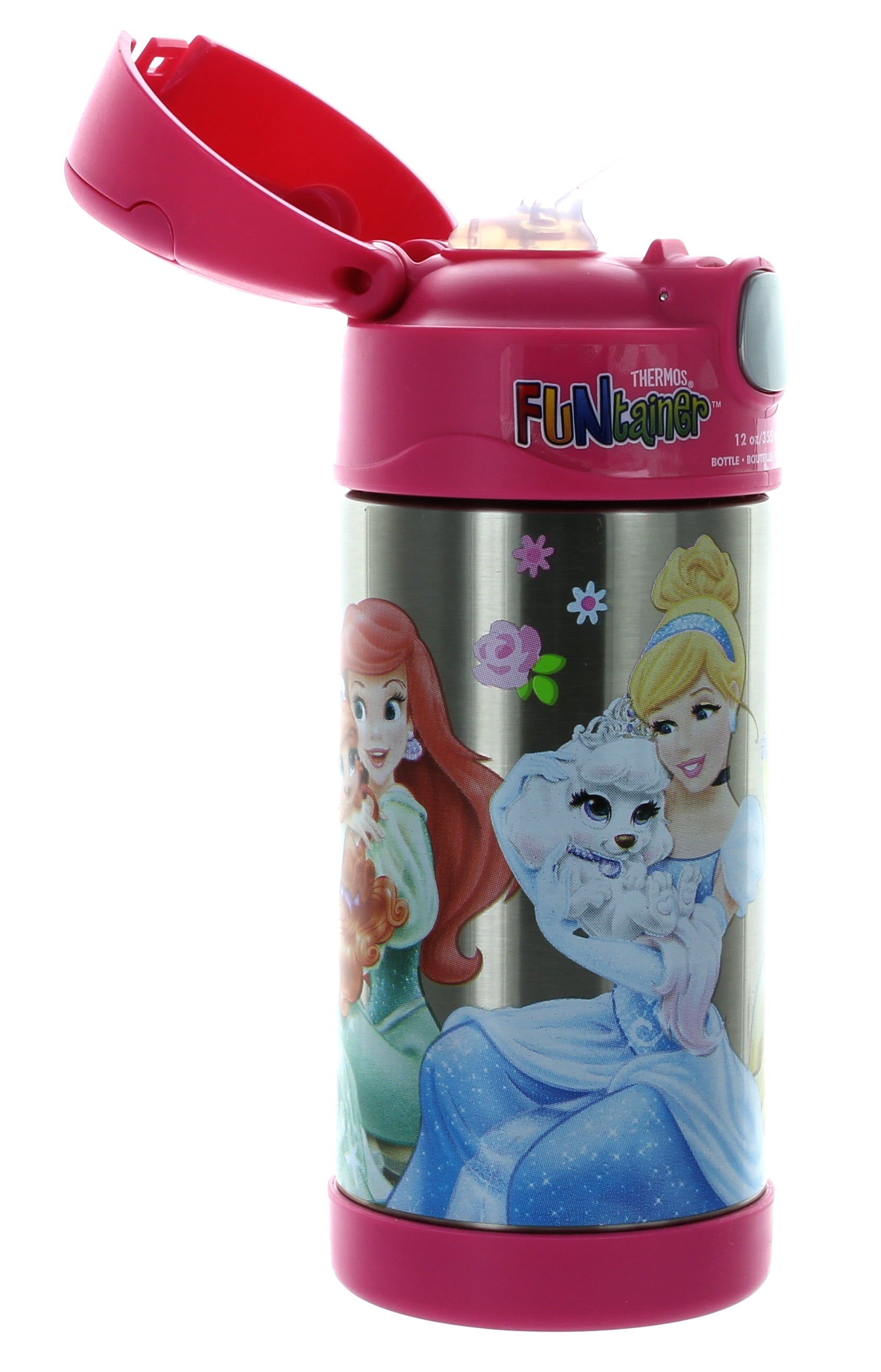 Thermos FUNtainer 12 oz Disney Princess Bottle Keeps Contents Cold Up To  12hrs