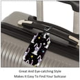 thumbnail image 3 of Square 2Pack PU Leather Rabbit Glasses Stars Cruise Luggage Tag with Privacy Cover and Name ID Tag for Travel Handbags Backpacks Luggage Tags, 3 of 6