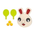 thumbnail image 4 of koolsoo Table Tennis Racket and Ball Set Height Adjustable Hanging Table Tennis Training Rabbit 9x7cm, 4 of 9