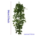 thumbnail image 7 of Artificial Hanging Plants - 2pcs Fake Plants Fake Ivy Vine Fake Ivy Leaves Kitchen Plants for Wall House Room Garden Wedding Garland Indoor Outdoor Decoration (No Baskets), 7 of 7