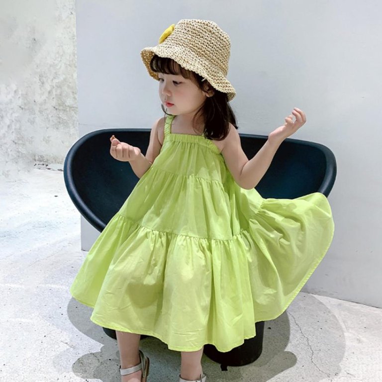 Korea Style Suspender Casual Dress - Stylish Toddler Zone